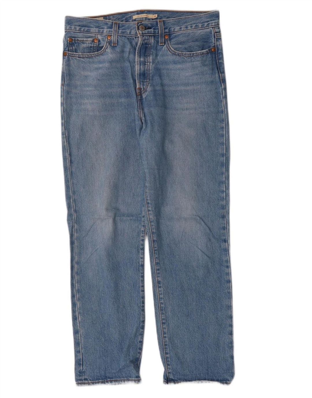 LEVI'S Masculino Wedgie Straight Jeans W29 L28 Azul Algodão
