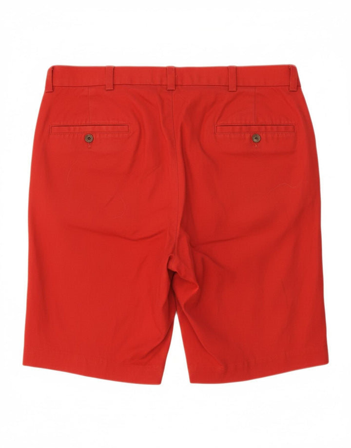 Bermuda masculina BROOKS BROTHERS W32 algodão vermelho médio