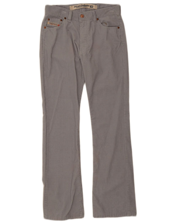 Calça feminina diesel bootcut veludo W27 L30 algodão cinza