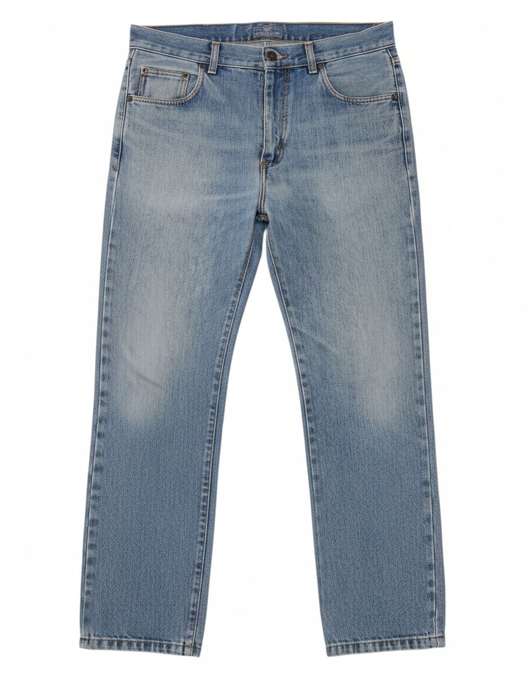 Calça jeans reta masculina WAMPUM W34 L30 algodão azul