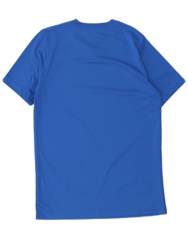 Nike Mens Dri Fit Camiseta Top Médio Azul Poliéster