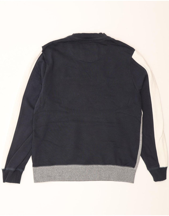 Jack Wills masculino Salcombe moletom grande bloco colorido azul marinho
