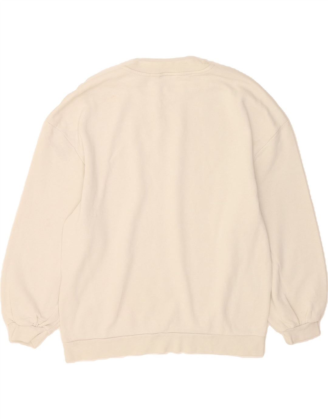 TOPSHOP Womens Oversized Sweatshirt Jumper UK 10 Small White Cotton Vintage Topshop and Second-Hand Topshop from Messina Hembry 