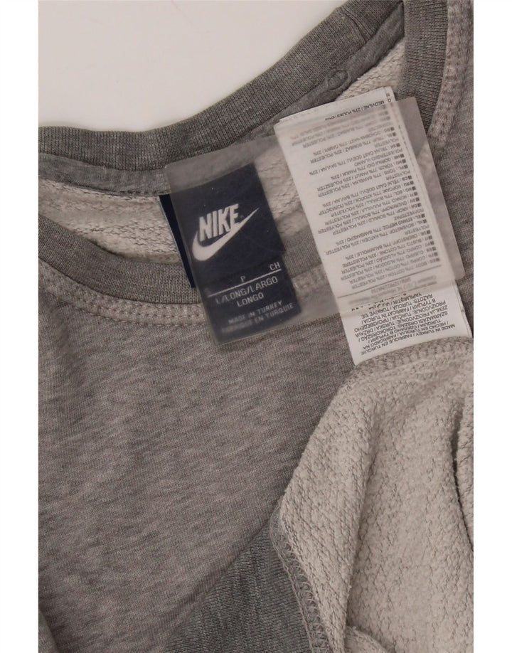 Moletom masculino Nike Jumper pequeno cinza manchado de algodão
