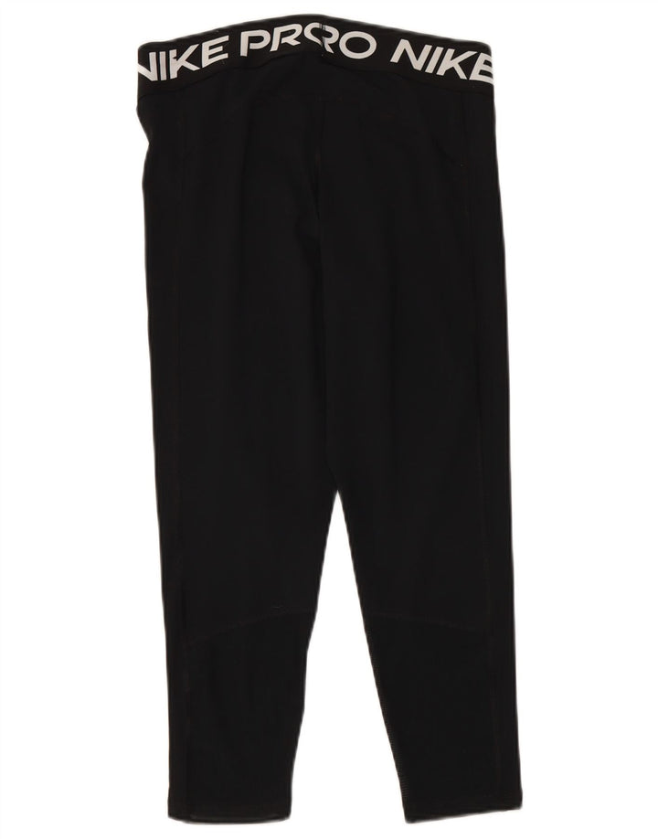 Leggings femininas Nike Dri Fit Graphic UK 14 grande poliéster preto