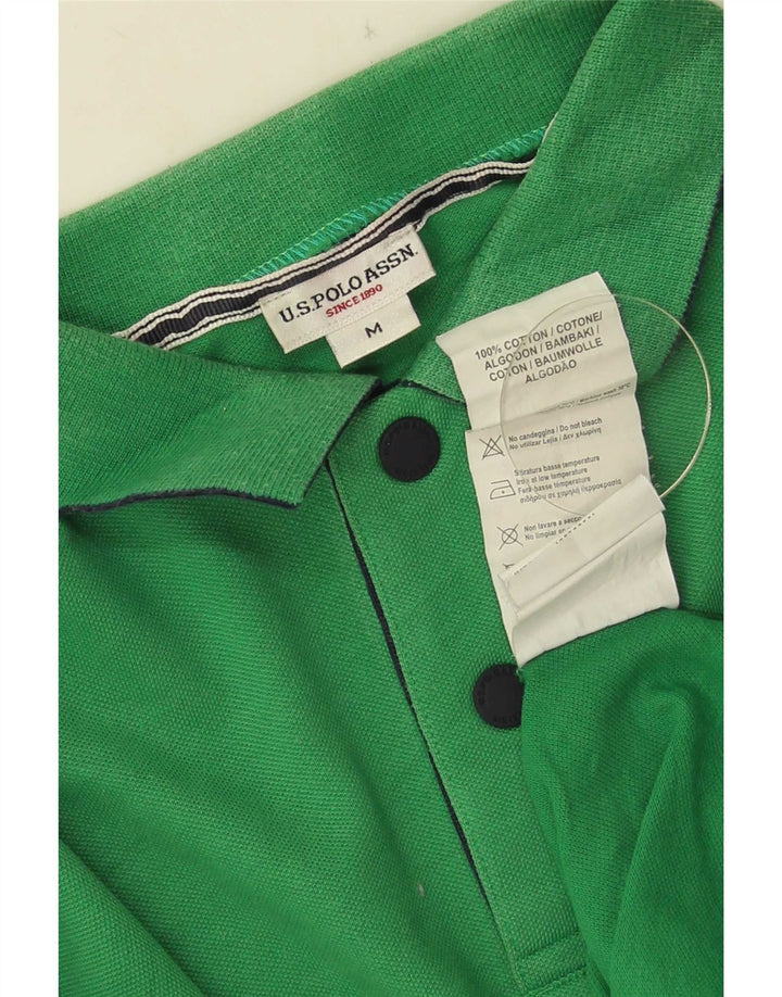 US Polo Assn. Camisa gráfica masculina algodão verde médio