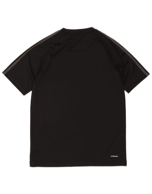 ADIDAS Mens Aeroready T-Shirt Top Pequeno Poliéster Preto