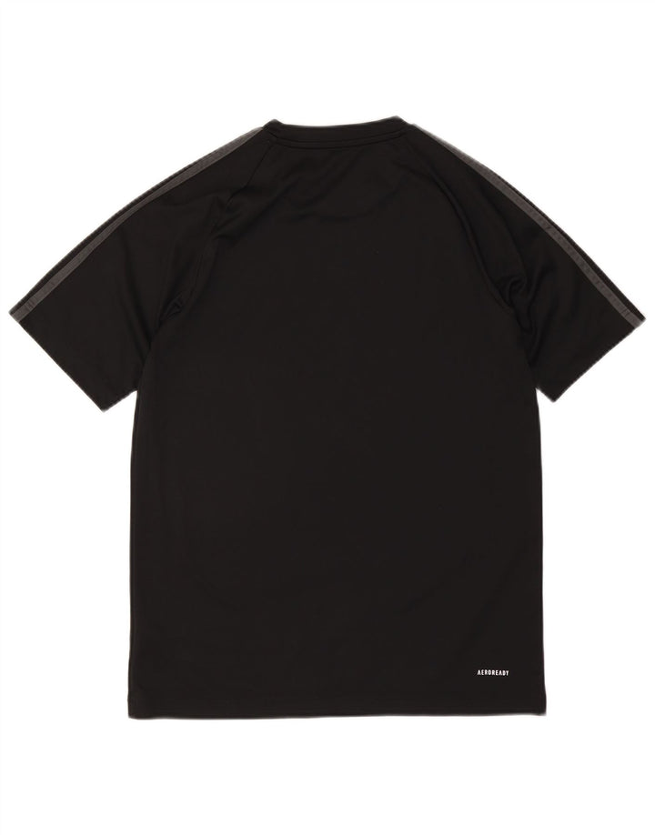 ADIDAS Mens Aeroready T-Shirt Top Pequeno Poliéster Preto