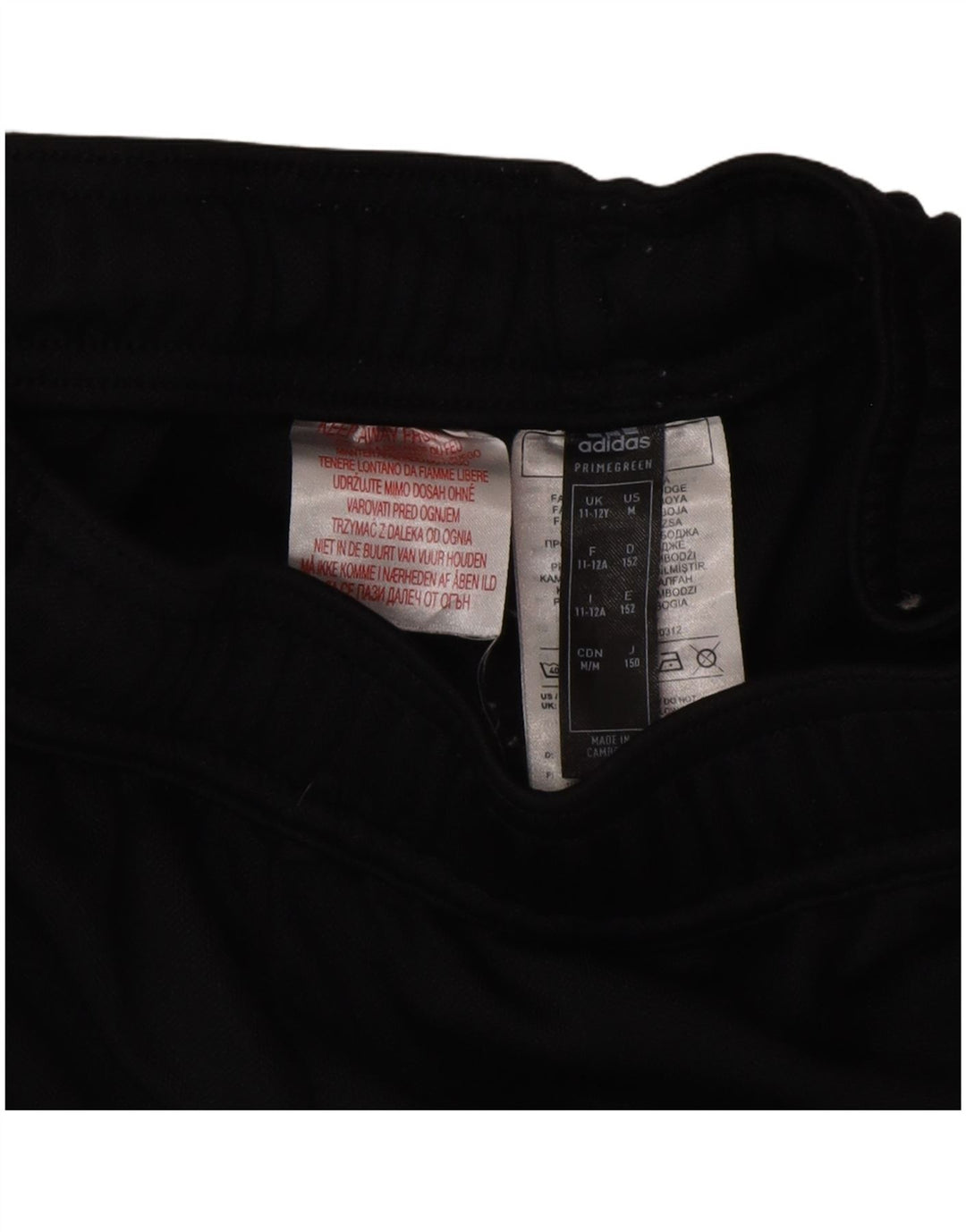 Calças de treino Adidas Boys Aeroready 11-12 anos preto poliéster