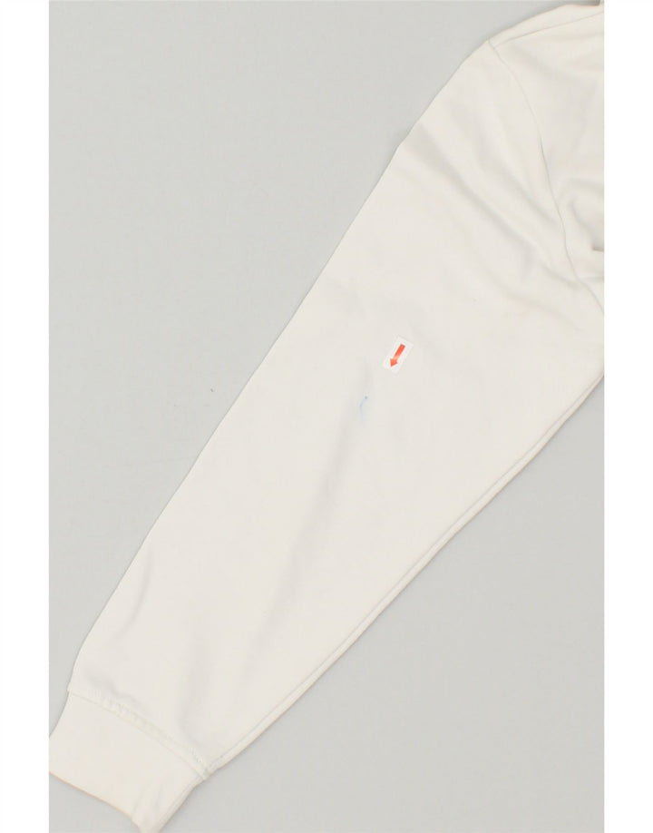 ELLESSE Girls Graphic Hoodie Jumper 9-10 Years White Cotton | Vintage Ellesse | Thrift | Second-Hand Ellesse | Used Clothing | Messina Hembry 