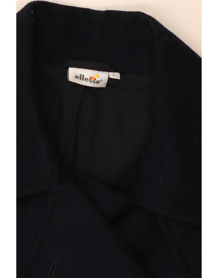 Casaco feminino Ellesse Pea UK 14 grande lã azul marinho