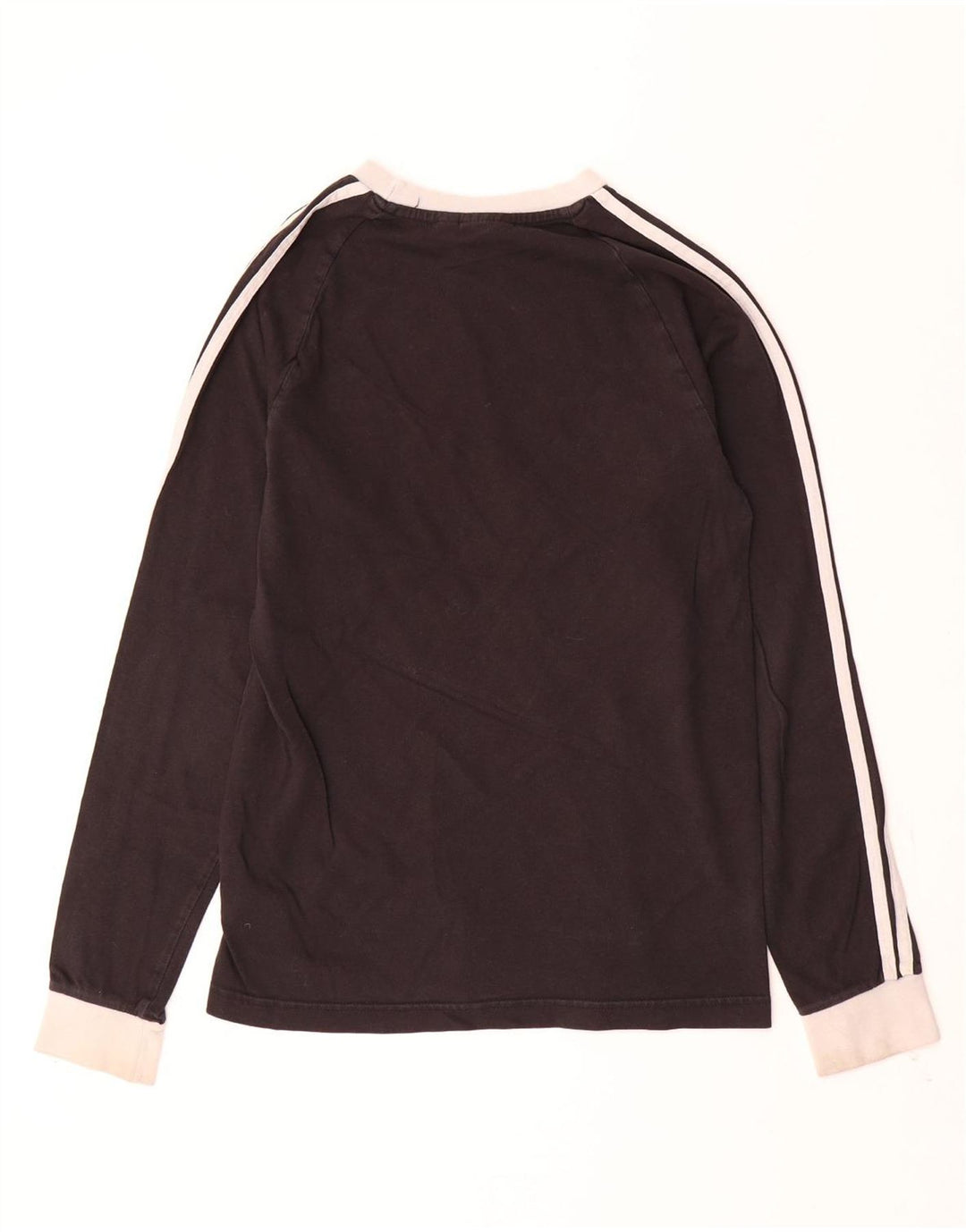ADIDAS Mens Top Manga Longa XS Algodão Preto