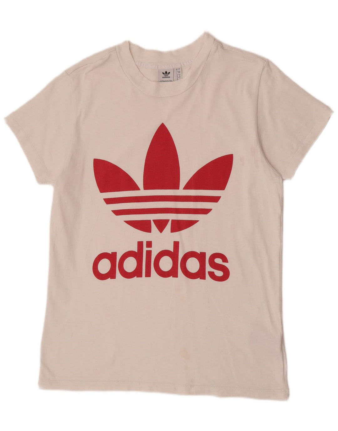 Camiseta Adidas Feminina Oversized Graphic Top UK 8 Pequena Branca