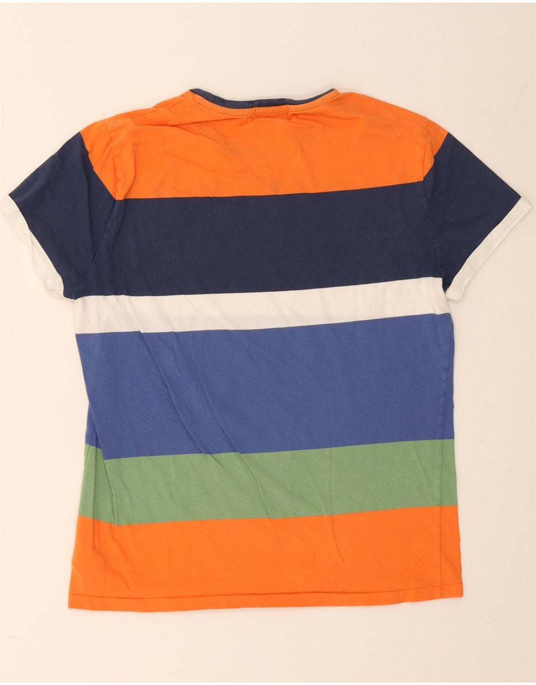 Camiseta masculina Polo Ralph Lauren grande listrada multicolorida