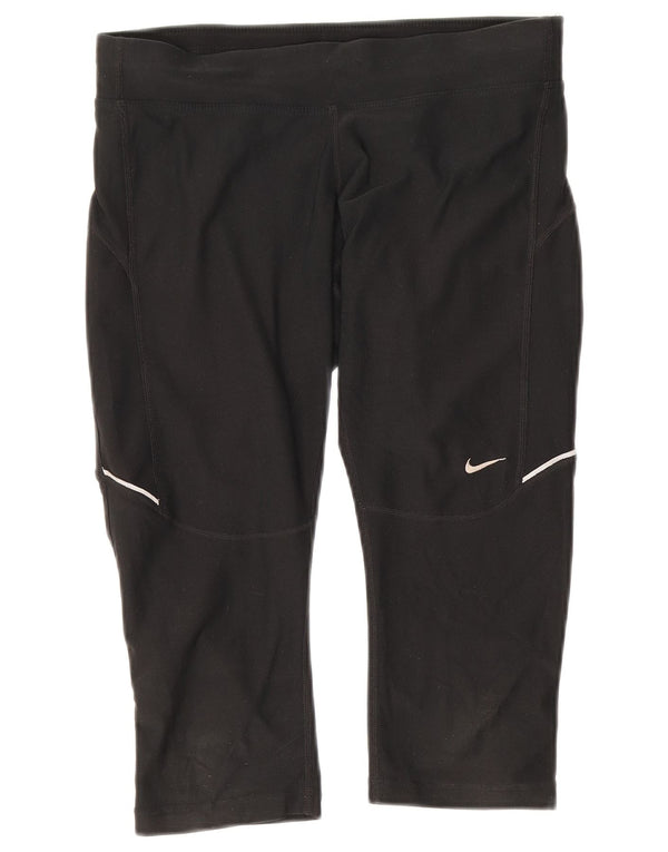 Leggings Nike Dri Fit Capri UK 10 Pequeno Poliéster Preto