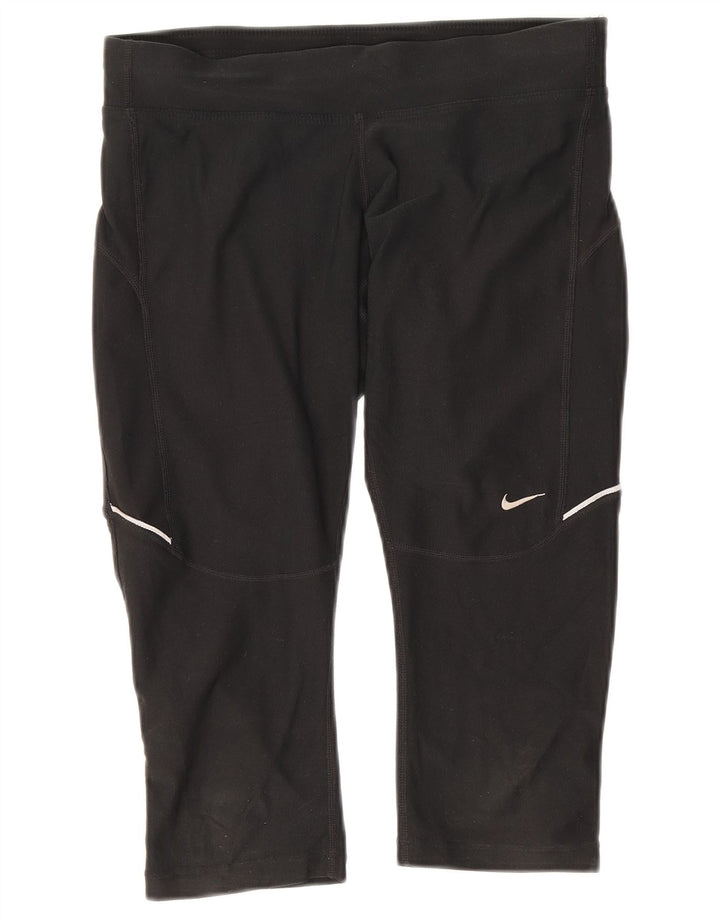 Leggings Nike Dri Fit Capri UK 10 Pequeno Poliéster Preto