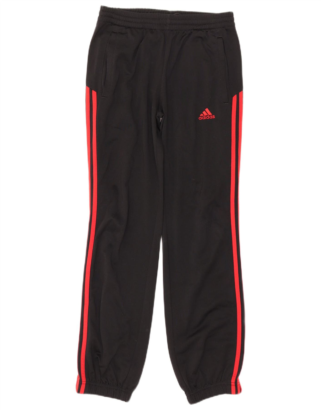 Adidas meninos calças de treino joggers 13-14 anos preto poliéster