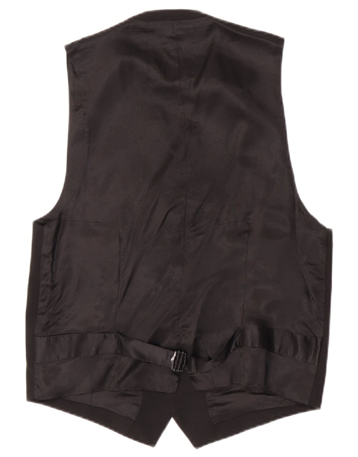 Colete masculino Massimo Dutti EU 48 lã preta média