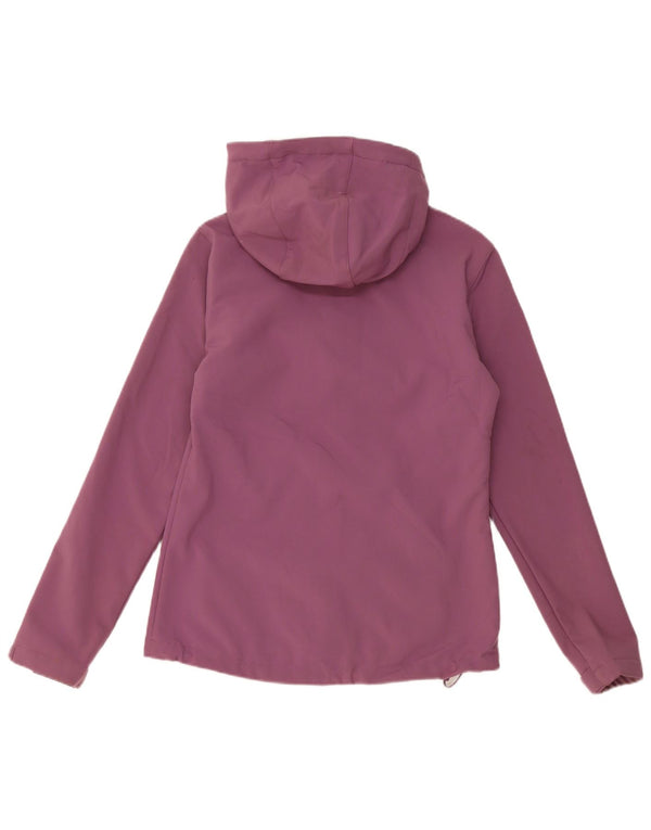 Jaqueta corta-vento feminina com capuz Mountain Warehouse UK 8 pequena roxa