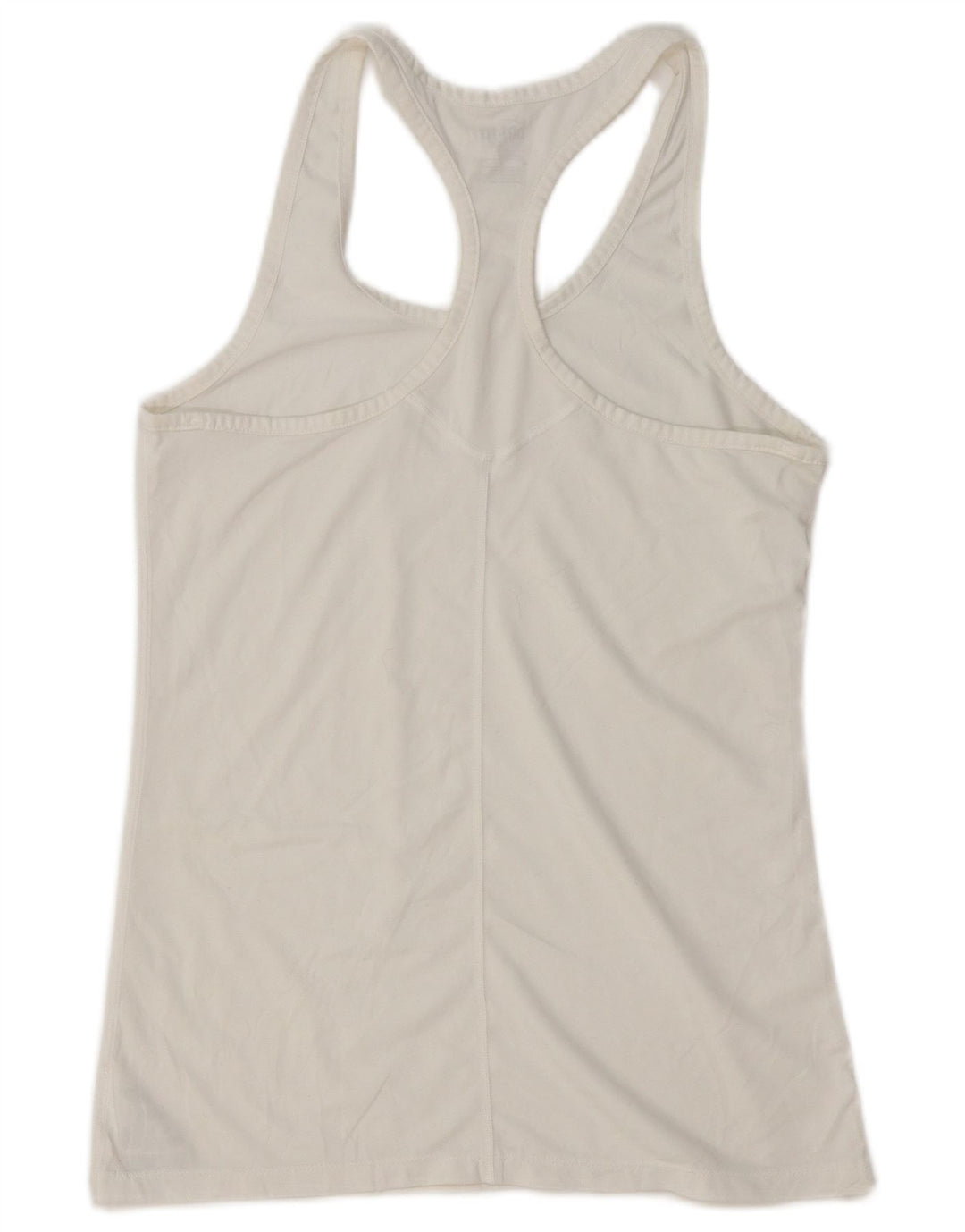 Colete feminino Nike Dri Fit Slim Fit UK 12 médio branco poliéster