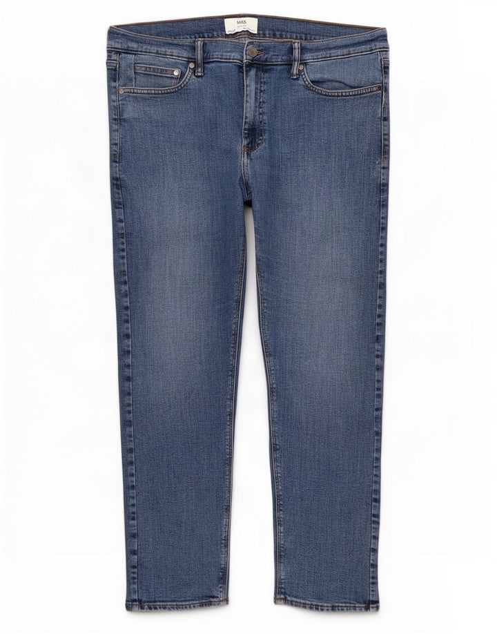 Marks & Spencer Mens Slim Jeans W36 L29 Azul Algodão