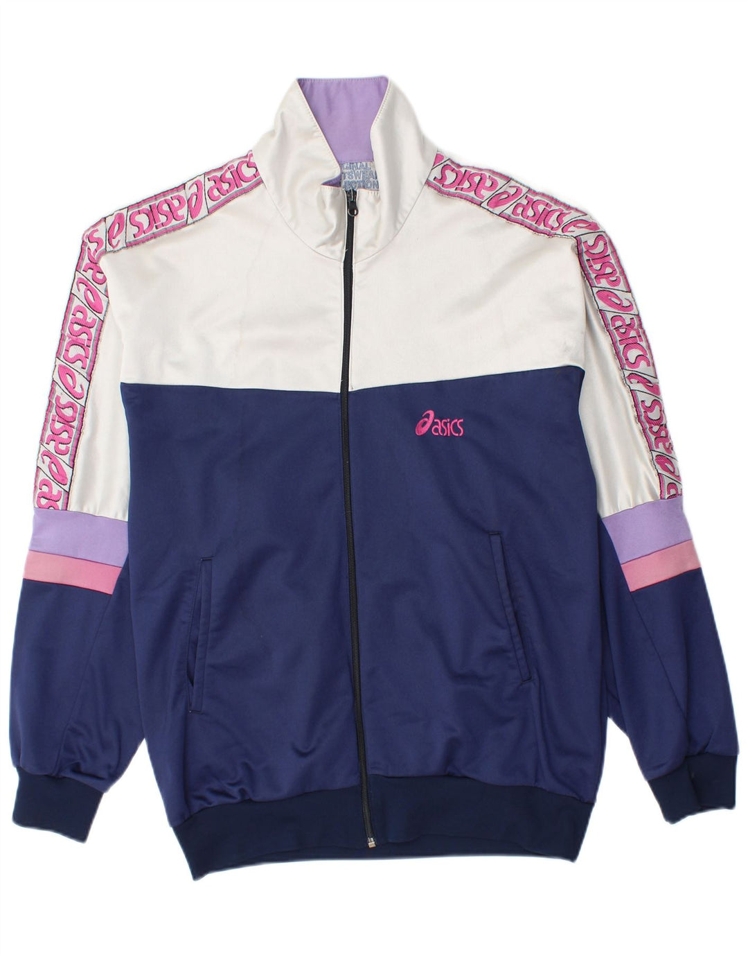 Jaqueta Asics Masculina Graphic Tracksuit Top Médio Azul Marinho Colorblock