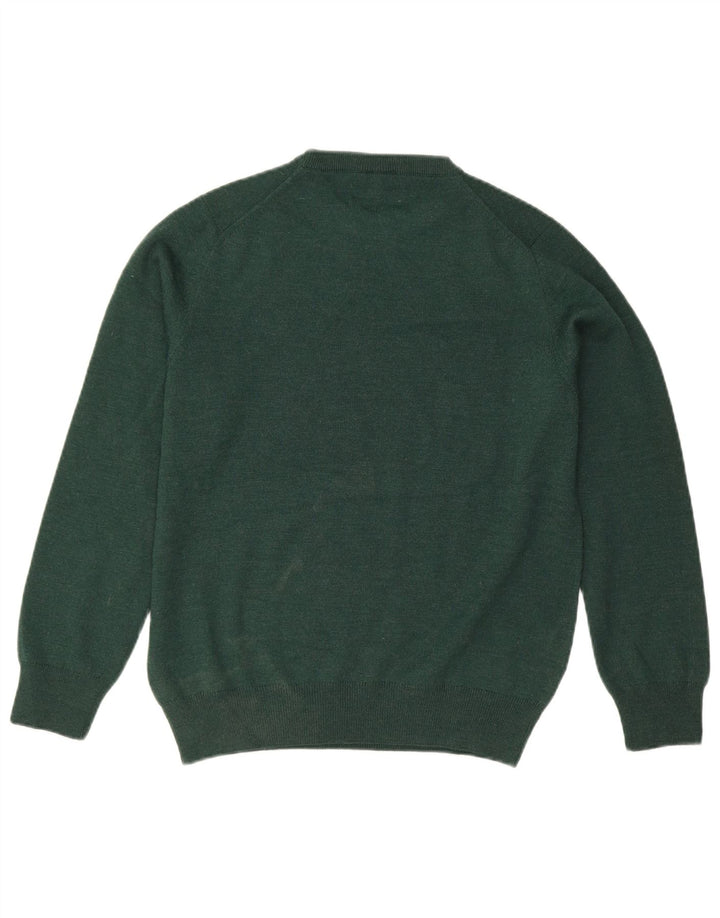 Suéter Lacoste Menino com Gola Redonda 13-14 Anos Lã Verde