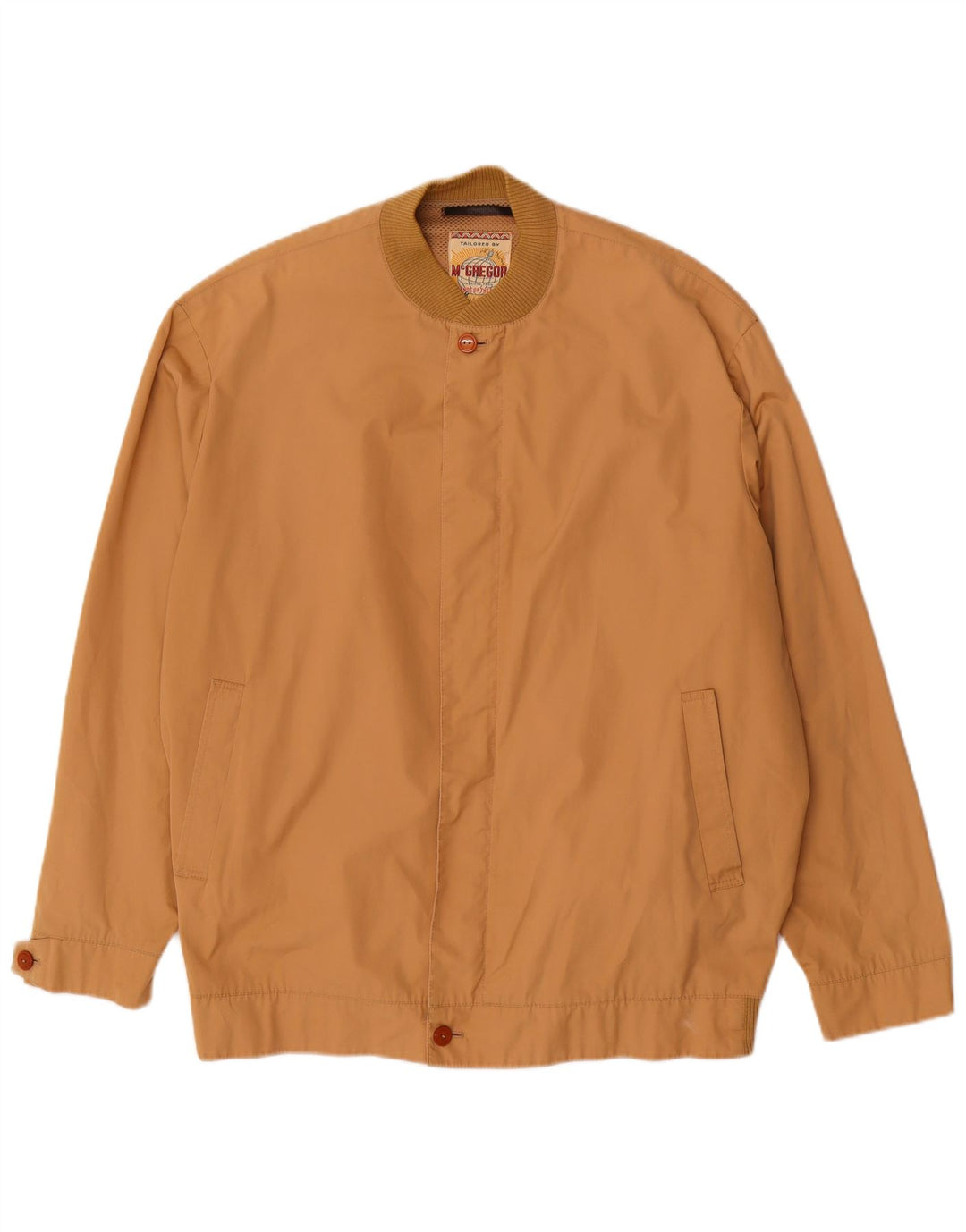 Jaqueta bomber masculina MC Gregor IT 56 3XL algodão bege