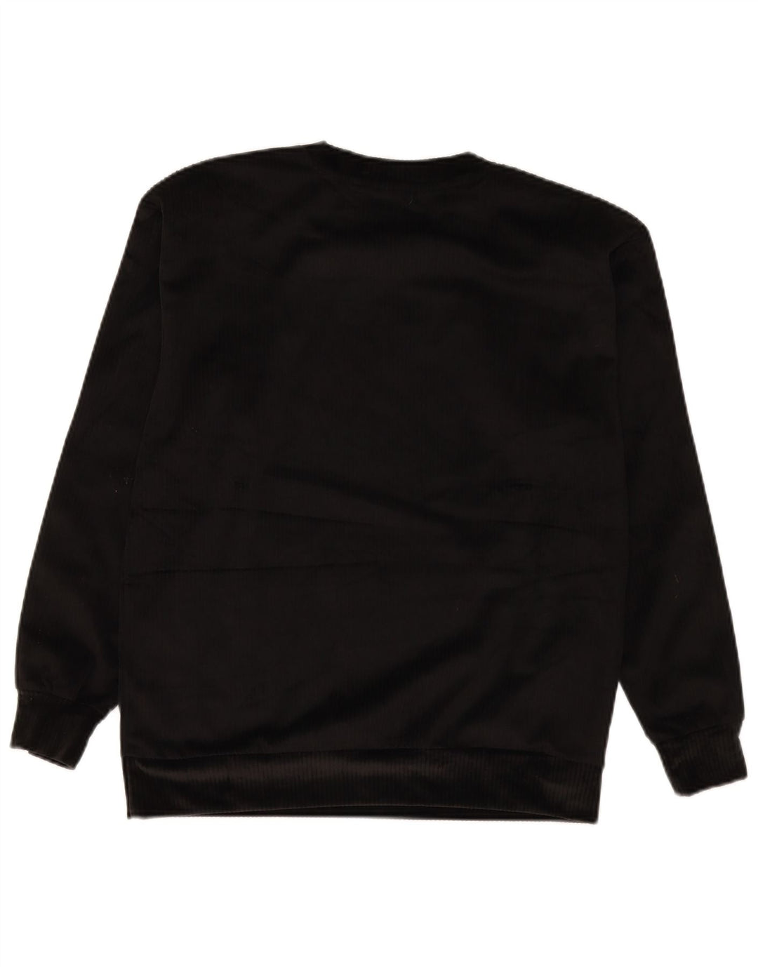 Adidas feminino oversized veludo moletom jumper reino unido 6 xs preto poliéster