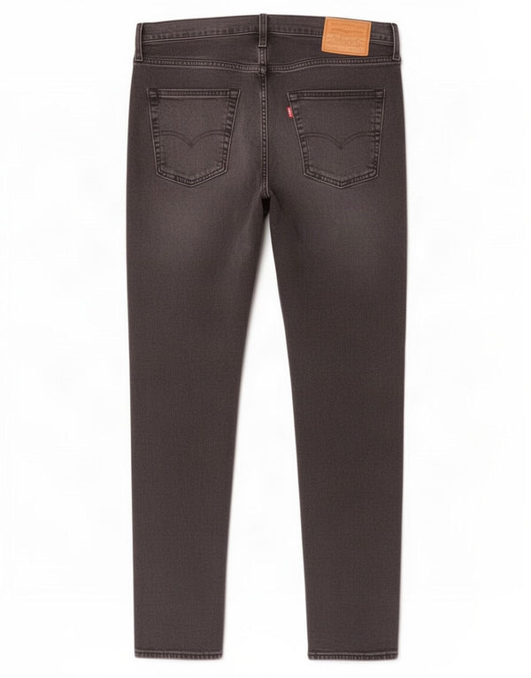 Calça jeans masculina Levi's 512 Slim Tapered W34 L34 cinza algodão