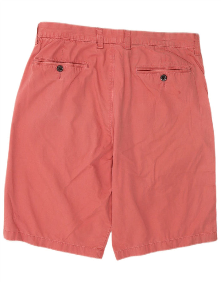 J. CREW Mens Club Chino Shorts W31 Médio Algodão Vermelho
