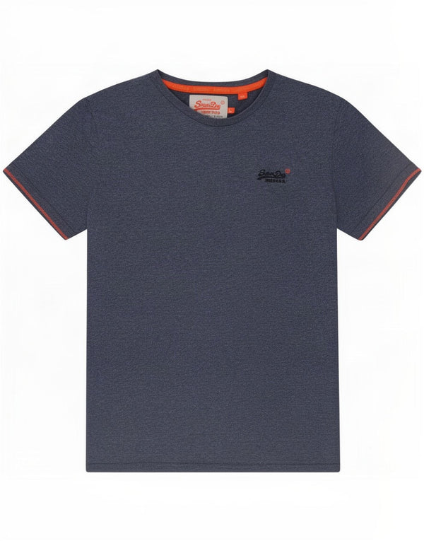 Camiseta feminina Superdry UK 16 grande algodão azul