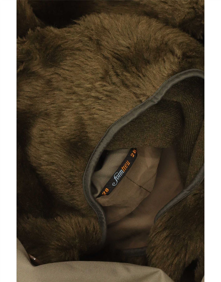 Jaqueta Parka masculina Formtreu com capuz Reino Unido 40 grande cáqui