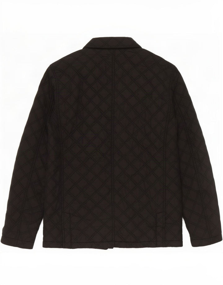 Superdry Mens Motorstyle Jaqueta Acolchoada UK 36 Poliéster Preto Pequeno