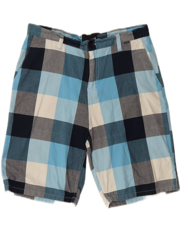 Hurley Mens Chino Shorts W34 Grande Xadrez Multicolorido