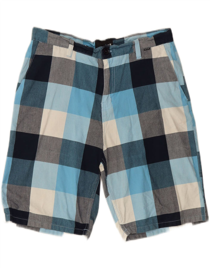 Hurley Mens Chino Shorts W34 Grande Xadrez Multicolorido