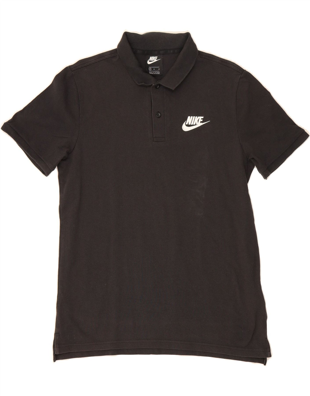 NIKE Mens Polo Shirt Medium Black Cotton Vintage Nike and Second-Hand Nike from Messina Hembry 