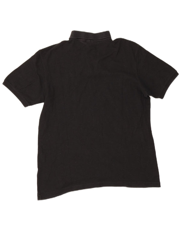 Camisa polo masculina Fila grande algodão preto
