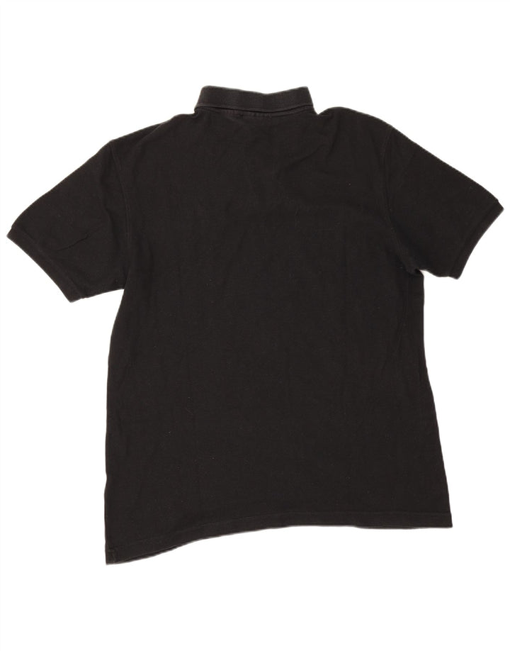Camisa polo masculina Fila grande algodão preto