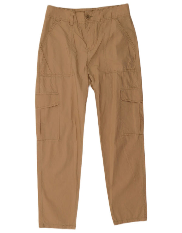 Calça cargo feminina Benetton UK 6 XS W28 L25 algodão bege
