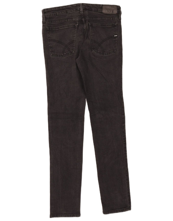 Gas Womens Anders Slim Jeans W33 L34 Algodão Preto