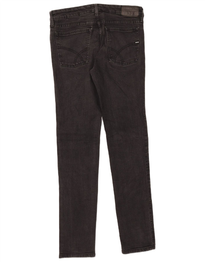 Gas Womens Anders Slim Jeans W33 L34 Algodão Preto