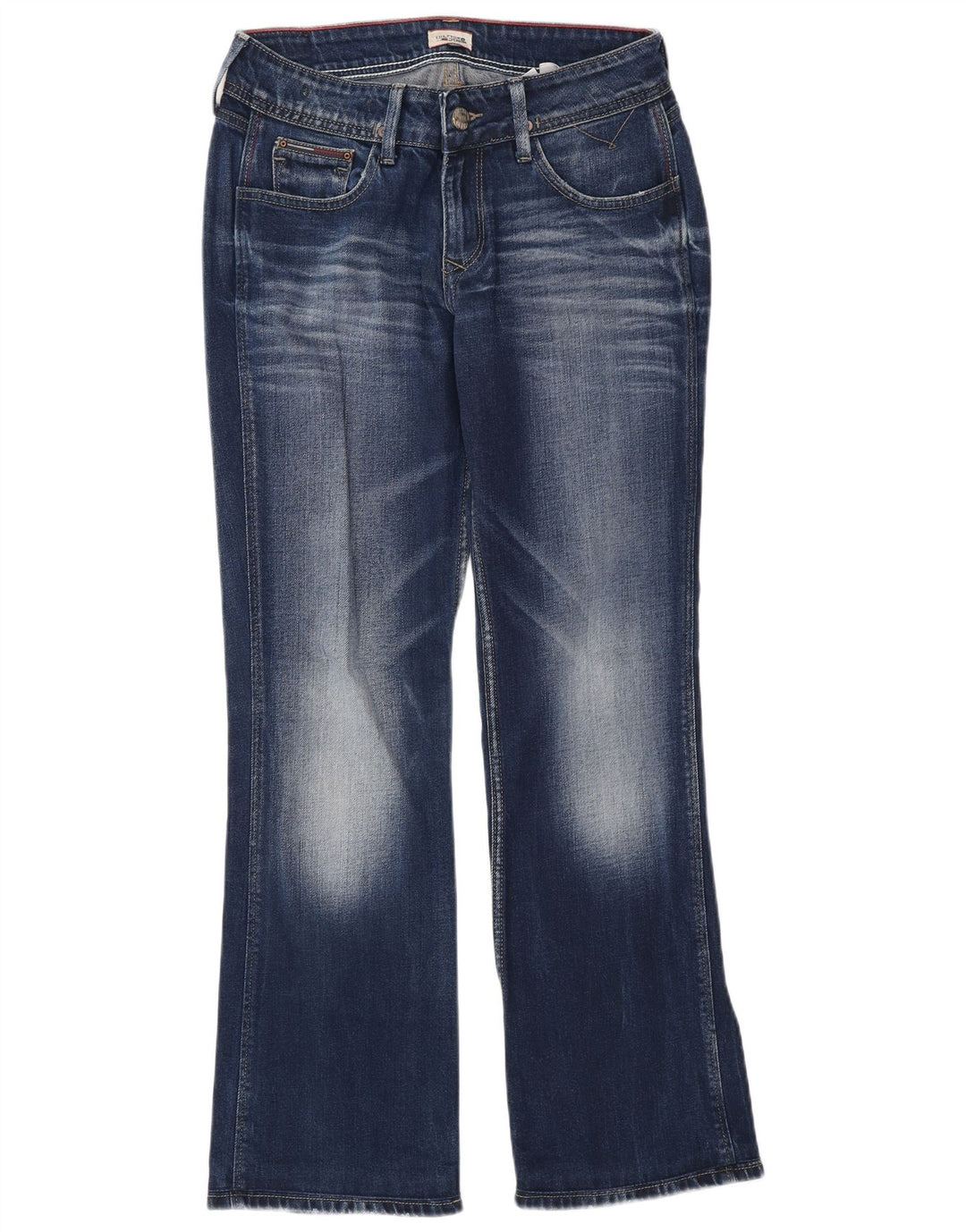 Jeans feminino Tommy Hilfiger Bootcut W28 L30 azul algodão