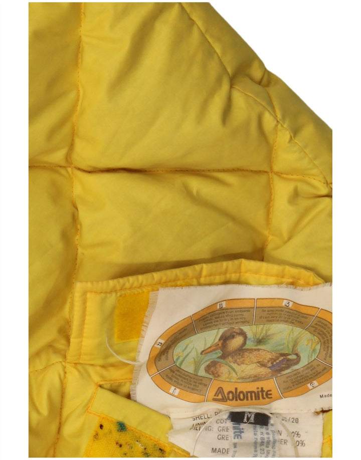 Jaqueta masculina acolchoada reversível com capuz DOLOMITE UK 38 amarelo médio