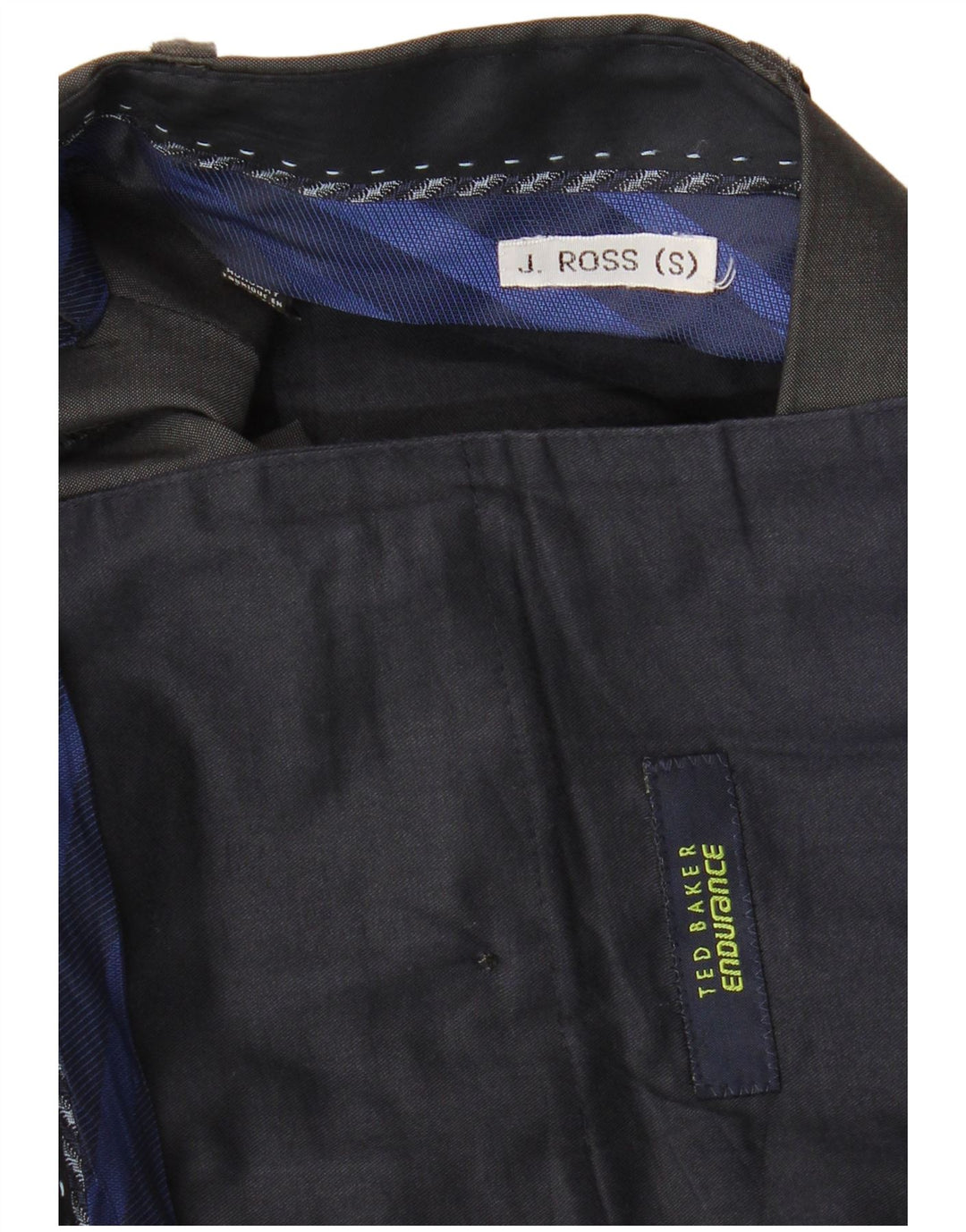 Calça masculina reta TED BAKER W34 L29 cinza