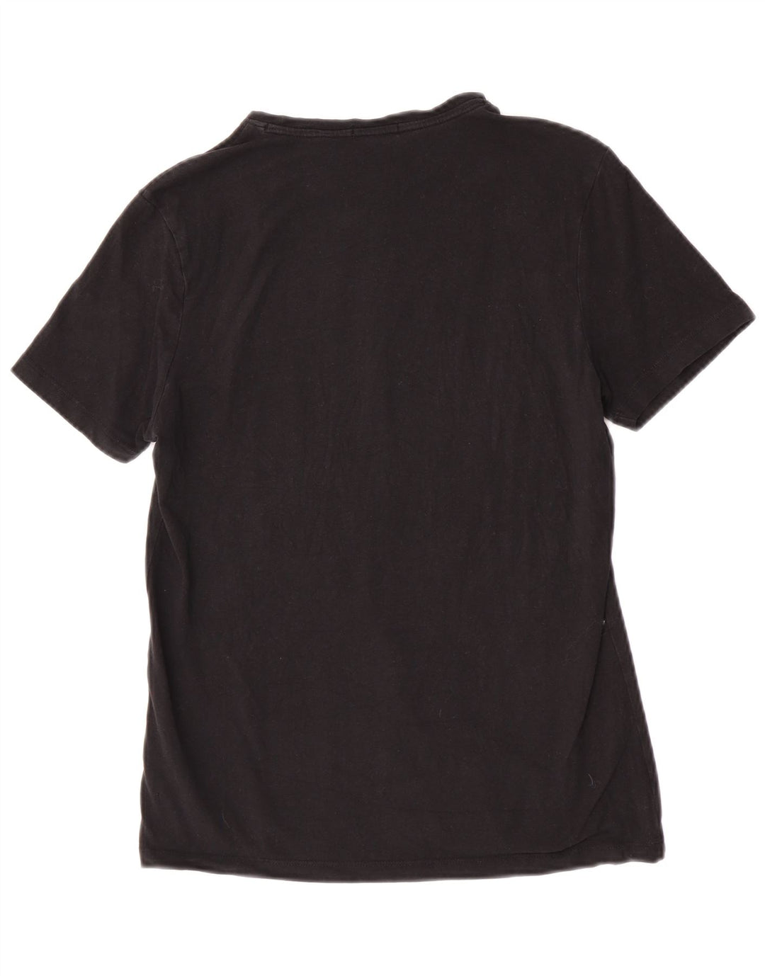 Camiseta masculina Liu Jo com estampa gráfica pequena de algodão preto