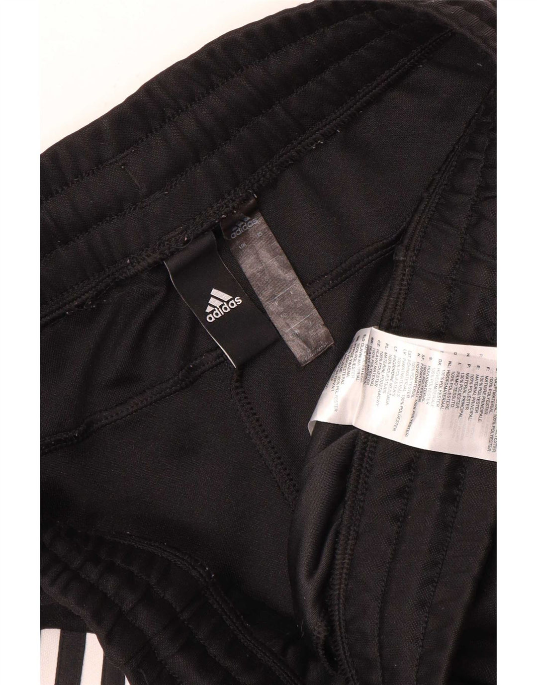 Leggings Adidas Femininas UK 16/18 Grande Preto Colorblock Poliéster