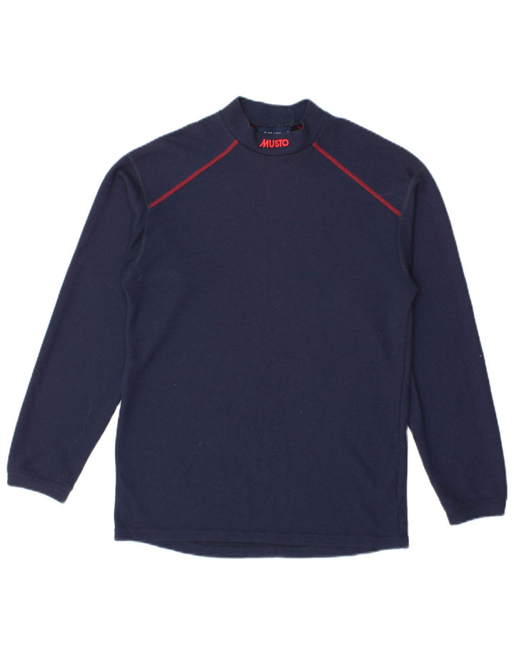 Musto Meninos Top Manga Comprida 12-13 Anos Grande Azul Marinho