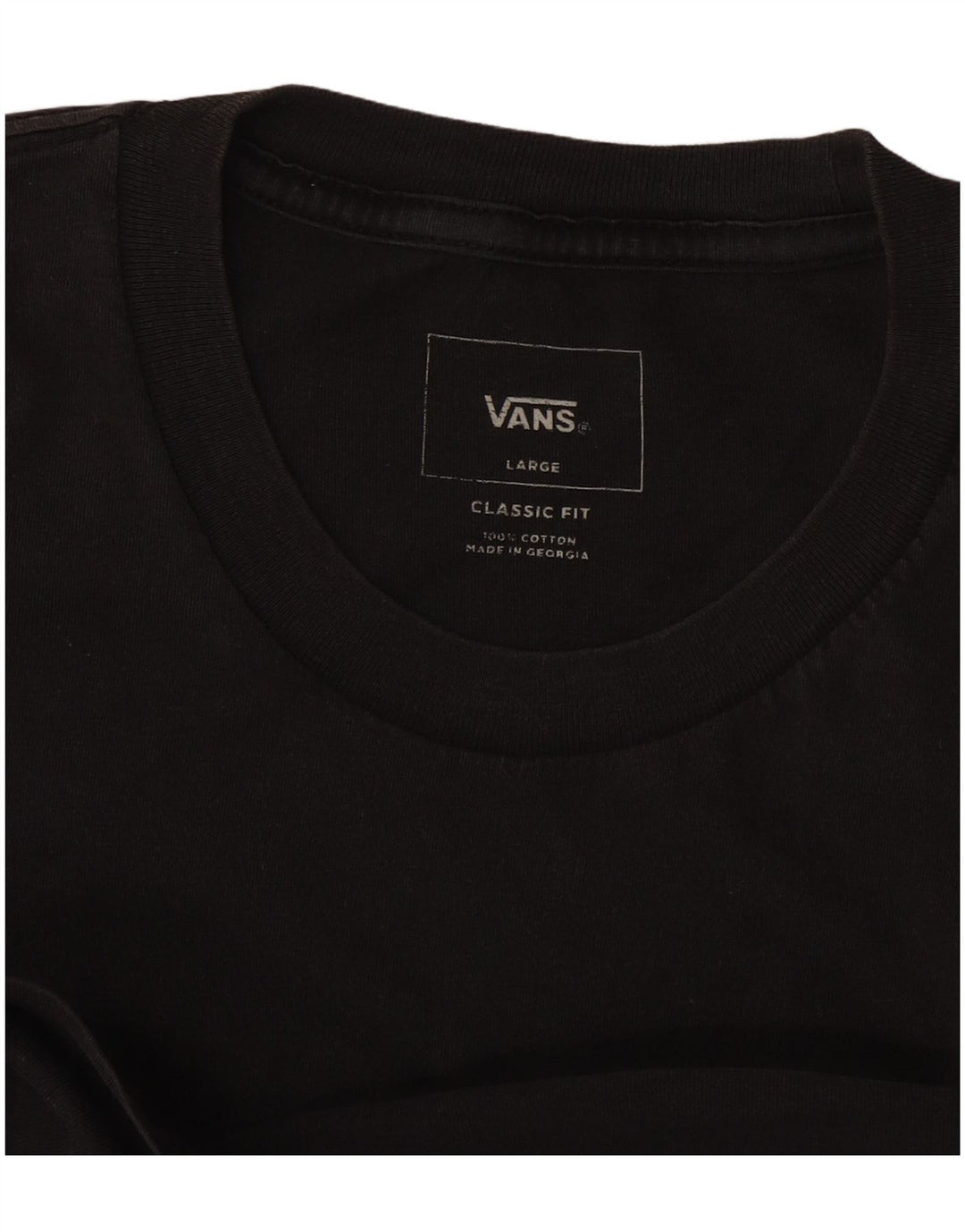 Camiseta Vans Masculina Classic Fit Top Grande Algodão Preto