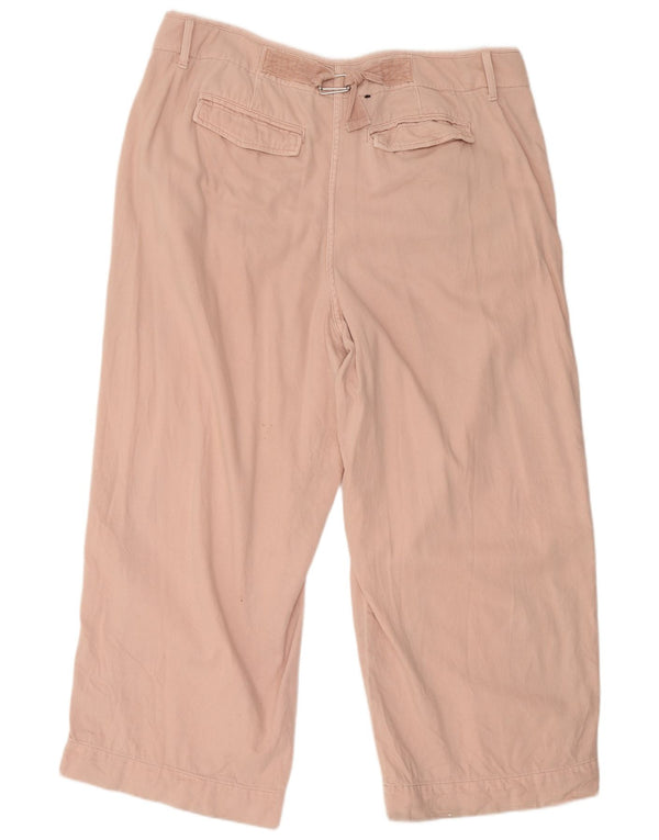 Calça Chino Feminina Marks & Spencer UK 22 3XL W42 L28 Algodão Rosa
